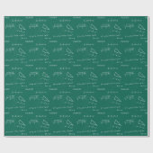 wiskunde leraar algebra geek cadeaupapier (Vlak)