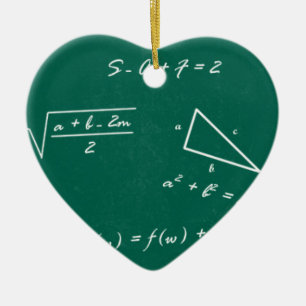 wiskunde leraar algebra geek keramisch ornament