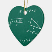 wiskunde leraar algebra geek keramisch ornament (Links)