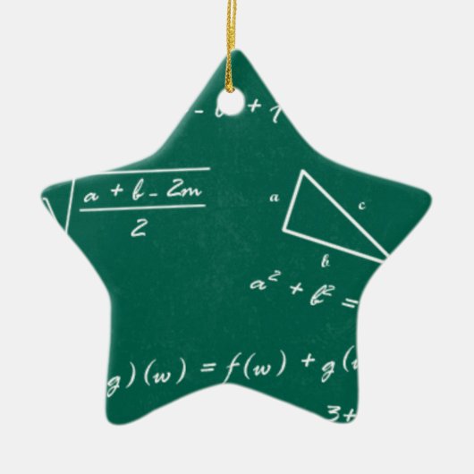 wiskunde leraar algebra geek keramisch ornament (Voorkant)