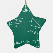 wiskunde leraar algebra geek keramisch ornament (Links)