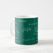 wiskunde leraar algebra geek koffiemok (Voorkant links)