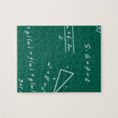 wiskunde leraar algebra geek legpuzzel (Horizontaal)