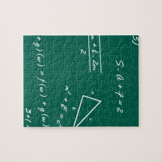 wiskunde leraar algebra geek legpuzzel (Horizontaal)