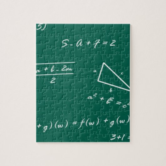wiskunde leraar algebra geek legpuzzel (Verticaal)