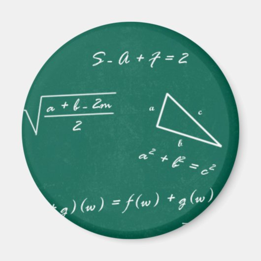 wiskunde leraar algebra geek magneet (Voorkant)