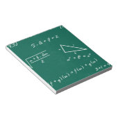 wiskunde leraar algebra geek notitieblok (Schuin)