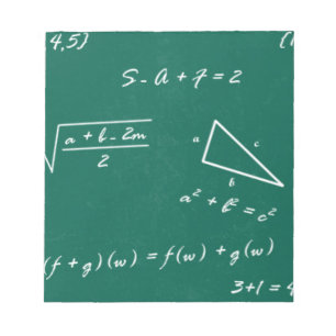 wiskunde leraar algebra geek notitieblok