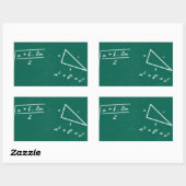 wiskunde leraar algebra geek rechthoekige sticker (Vel)