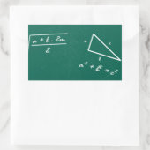 wiskunde leraar algebra geek rechthoekige sticker (Tas)