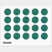 wiskunde leraar algebra geek ronde sticker (Vel)