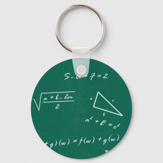 wiskunde leraar algebra geek sleutelhanger (Voorkant)