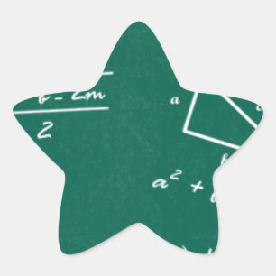 wiskunde leraar algebra geek ster sticker