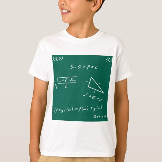 wiskunde leraar algebra geek t-shirt (Voorkant)