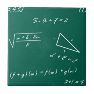 wiskunde leraar algebra geek tegeltje