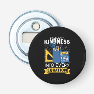 Wiskunde Leraar Bereken de intensiteit Button Flesopener