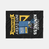 Wiskunde Leraar Bereken de intensiteit Fleece Deken (Voorkant (Horizontaal))