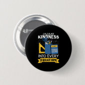 Wiskunde Leraar Bereken de intensiteit Ronde Button 5,7 Cm (Voorkant /achterkant)