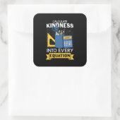 Wiskunde Leraar Bereken de intensiteit Vierkante Sticker (Tas)