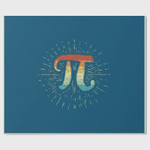 Wiskunde leraar Cute Pi Cadeaupapier (Vlak)
