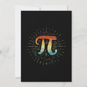 Wiskunde leraar Cute Pi Feestdagenkaart