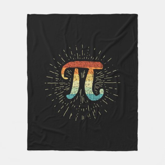 Wiskunde leraar Cute Pi Fleece Deken (Voorkant)