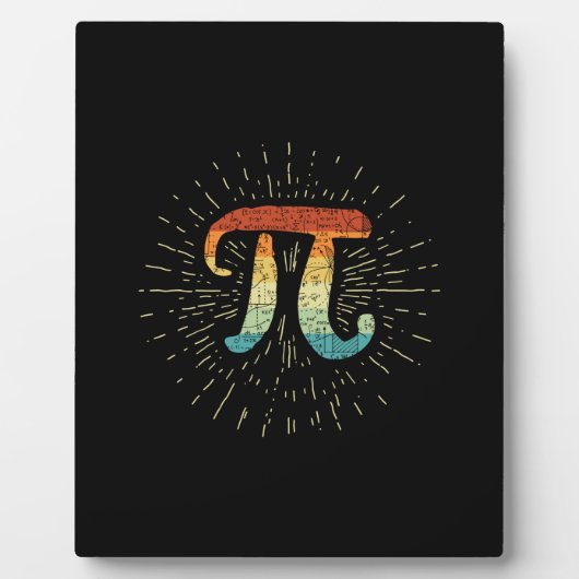 Wiskunde leraar Cute Pi Fotoplaat (Voorkant)