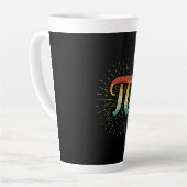 Wiskunde leraar Cute Pi Latte Mok (Linkerhoek)