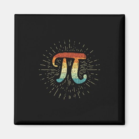 Wiskunde leraar Cute Pi Magneet (Voorkant)