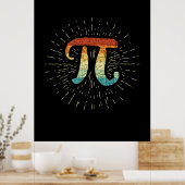 Wiskunde leraar Cute Pi Poster (Keuken)