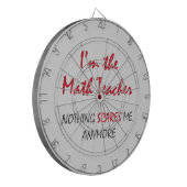 Wiskunde leraar dartbord (Voorkant Links)