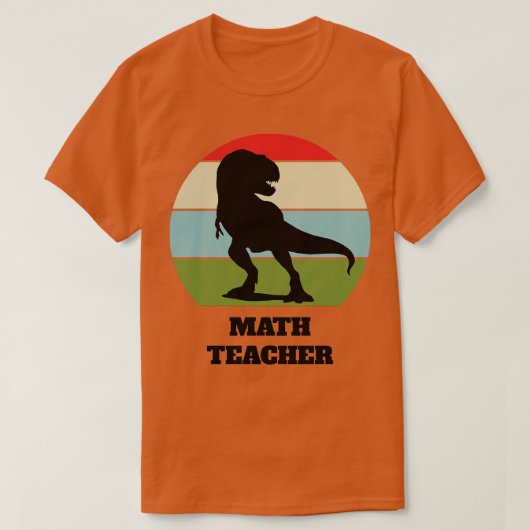 Wiskunde leraar Dinosaur T-shirt (Design voorkant)