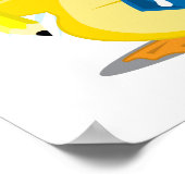 Wiskunde leraar Duck Poster (Hoek)