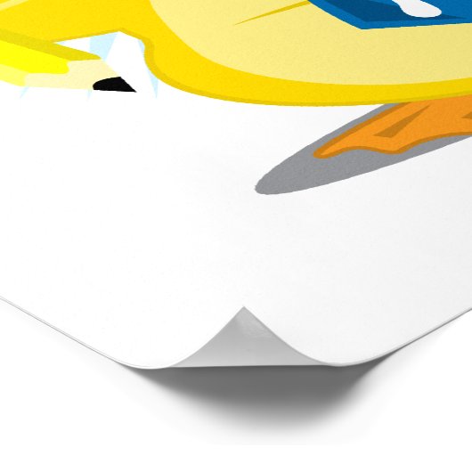 Wiskunde leraar Duck Poster (Hoek)