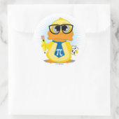 Wiskunde leraar Duck Ronde Sticker (Tas)