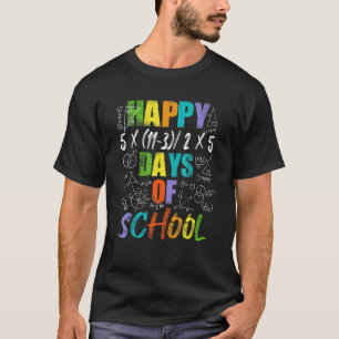 Wiskunde Leraar Fijne 100ste dag van de schoolverg T-shirt