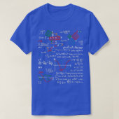 Wiskunde leraar formuleert een kauwblad coole geek t-shirt (Design voorkant)