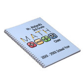 Wiskunde leraar | Gepersonaliseerde rekenkundige s Notitieboek (Rechterzijde)