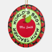 Wiskunde Leraar Gepersonaliseerde school Gift Orna Keramisch Ornament (Links)