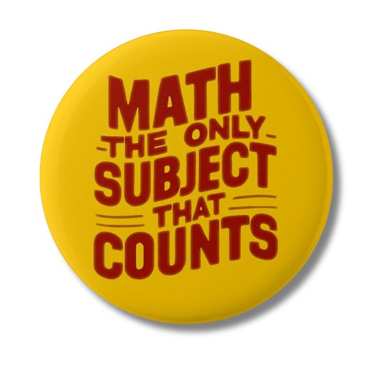 Wiskunde Leraar geschenk Mathematisch genie Numeri Ronde Button 5,7 Cm