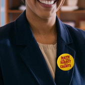 Wiskunde Leraar geschenk Mathematisch genie Numeri Ronde Button 5,7 Cm