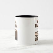 Wiskunde leraar (grappig) chocolade tweekleurige koffiemok (Center)