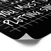 Wiskunde leraar, grappig terug naar school, ik zie poster (Hoek)