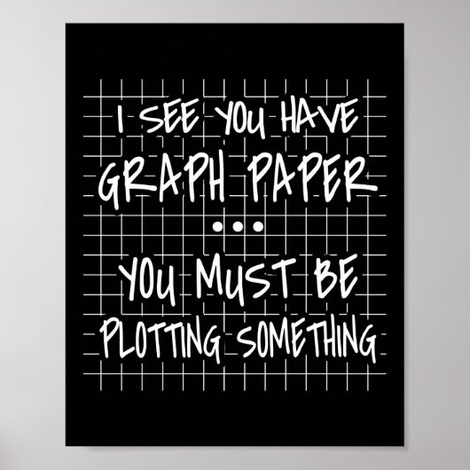 Wiskunde leraar, grappig terug naar school, ik zie poster (Voorkant)