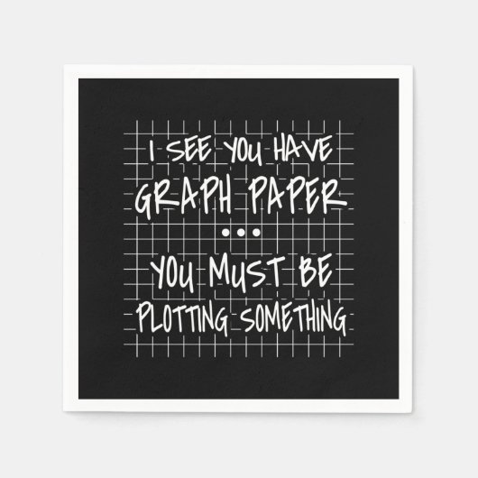 Wiskunde leraar, grappig terug naar school, ik zie servet (Voorkant)