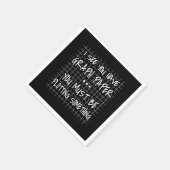 Wiskunde leraar, grappig terug naar school, ik zie servet (Hoek)