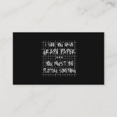 Wiskunde leraar, grappig terug naar school, ik zie visitekaartje (Voorkant)