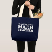 Wiskunde leraar grote tote bag (Voorkant (product))