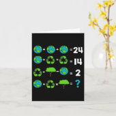 Wiskunde leraar Humor dag van de aardorder Kaart (Gele Bloem)