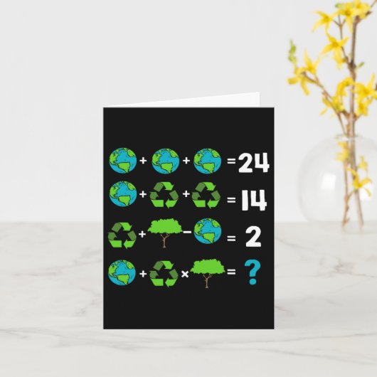 Wiskunde leraar Humor dag van de aardorder Kaart (Gele Bloem)